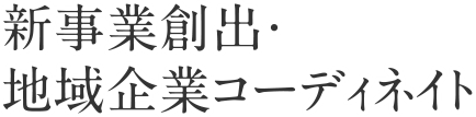 新事業創出・地域企業コーディネイト